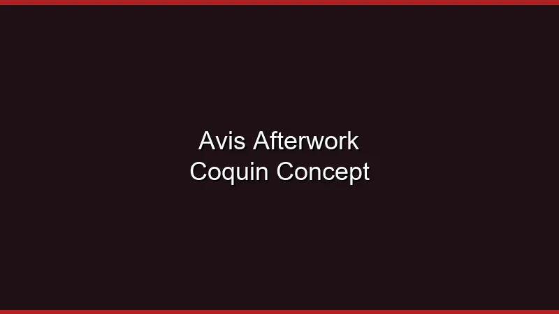 Avis afterwork coquin : le concept décrypté