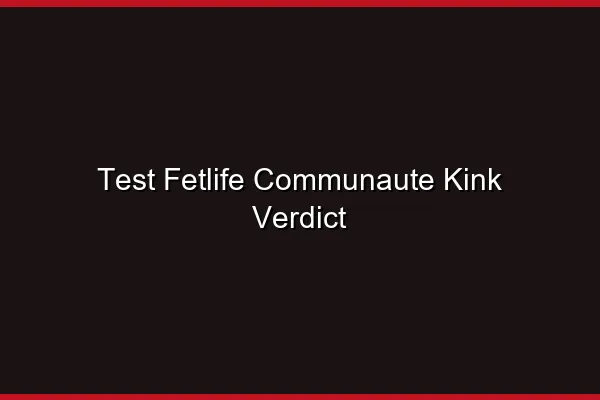 Qualité des profils et communauté libertine