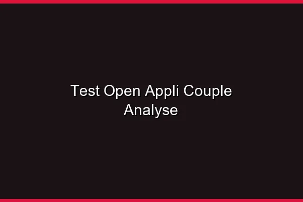 Installation et création de profil couple